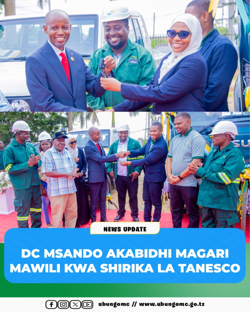 DC UBUNGO AKABIDHI MAGARI MAWILI TANESCO