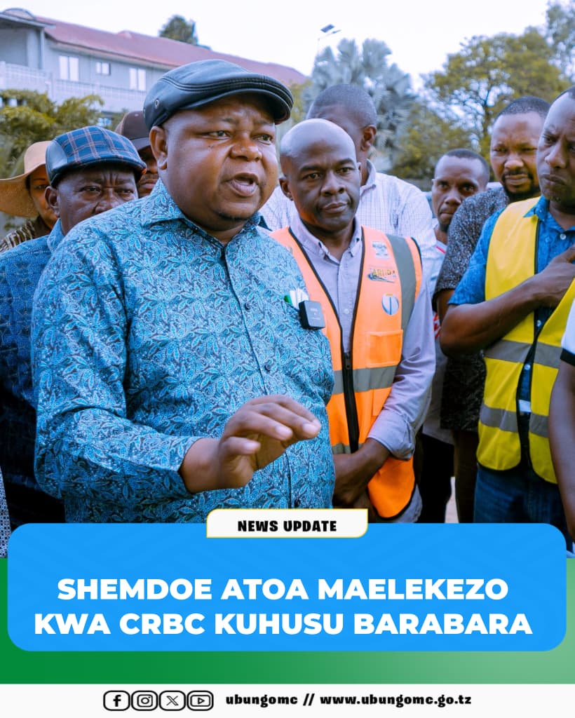 WAZIRI SHEMDOE ATOA ULTIMATUM KWA CRBC KUKAMILISHA BARABARA ZA DMDP IFIKAPO AGOSTI 14, 2026
