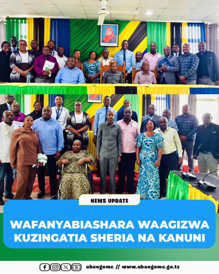 WAFANYA BIASHARA WAAGIZWA KUZINGATIA SHERIA NA KANUNI KUEPUKA FAINI NA ADHABU KALI