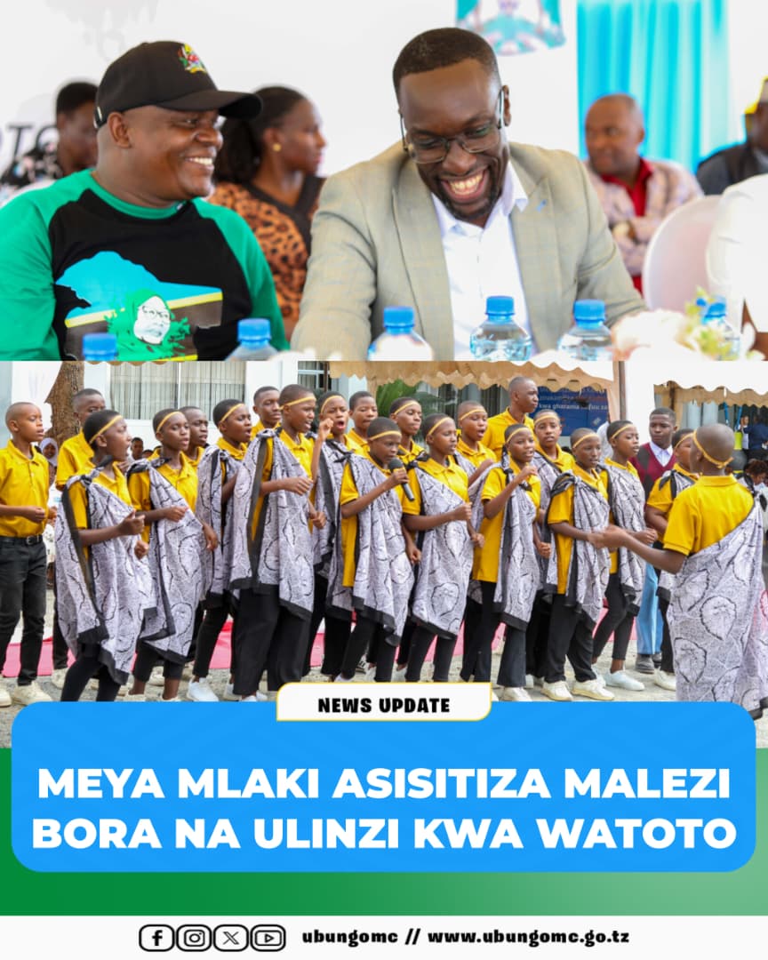 UBUNGO YAADHIMISHA SIKU YA MTOTO WA AFRIKA KIWILAYA; MEYA MLAKI ASISITIZA MALEZI BORA NA ULINZI KWA WATOTO