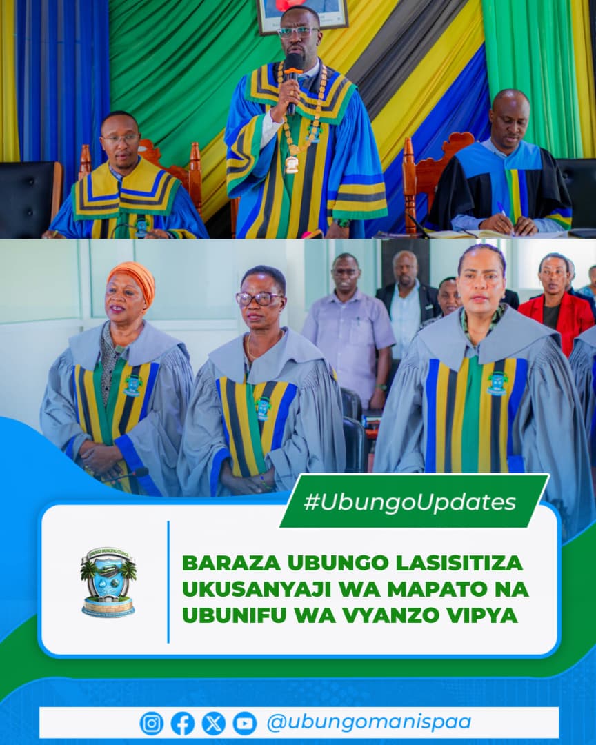 BARAZA LA MADIWANI UBUNGO LASISITIZA UKUSANYAJI WA MAPATO, UBUNIFU WA VYANZO VIPYA