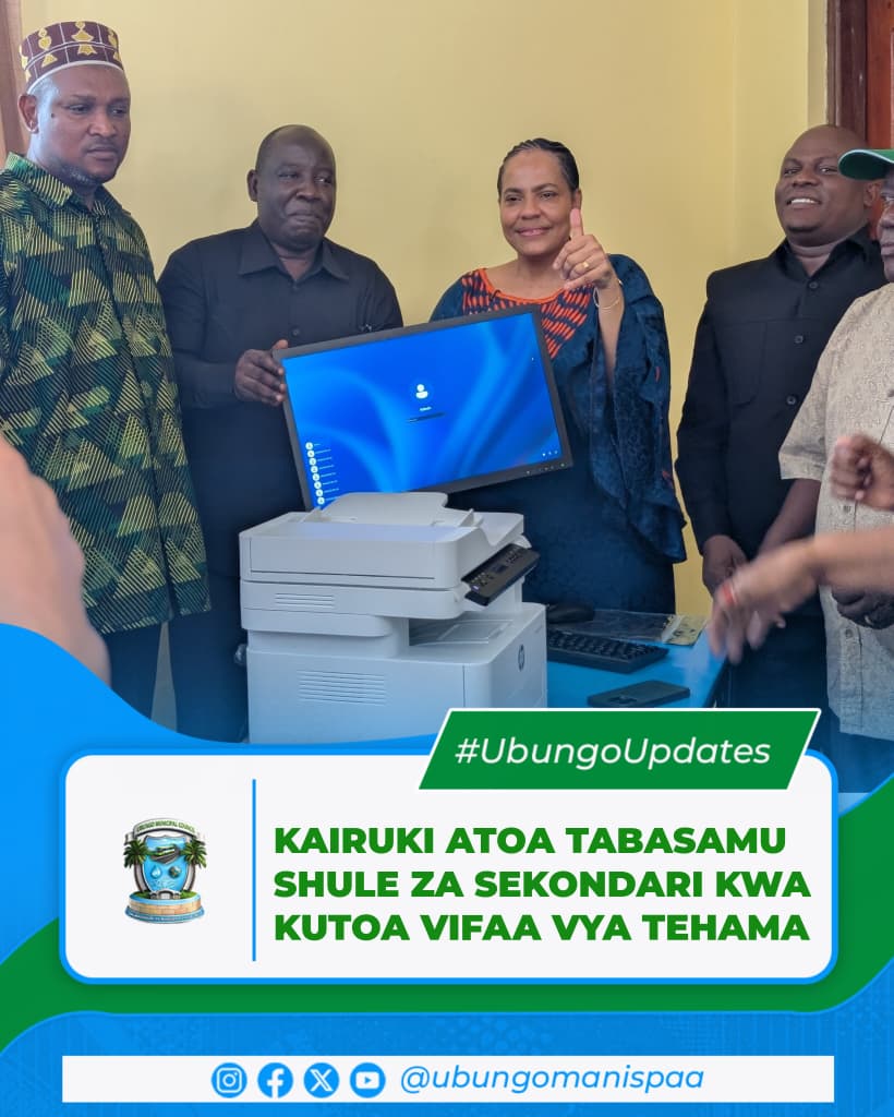 KAIRUKI ATOA TABASAMU KWA SHULE ZA SEKONDARI  KUPITIA VIFAA VYA TEHAMANA SAMANI