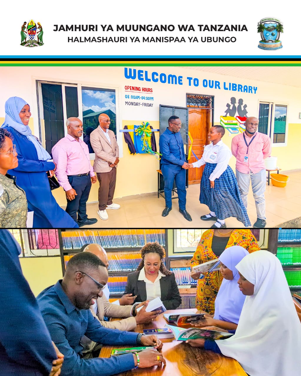 MAKTABA YA KISASA YAZINDULIWA DAR ES SALAAM GIRLS’