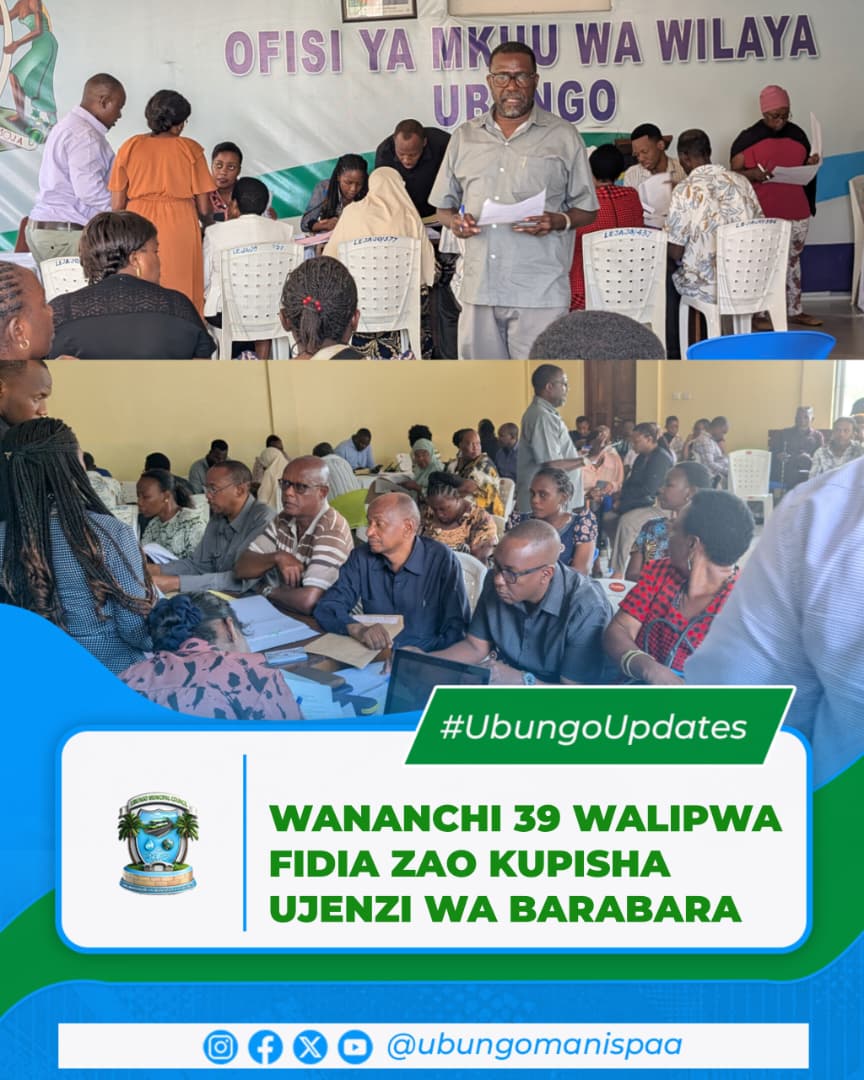 WANANCHI 39 WALIPWA FIDIA ZAO KUPISHA UJENZI WA BARABARA