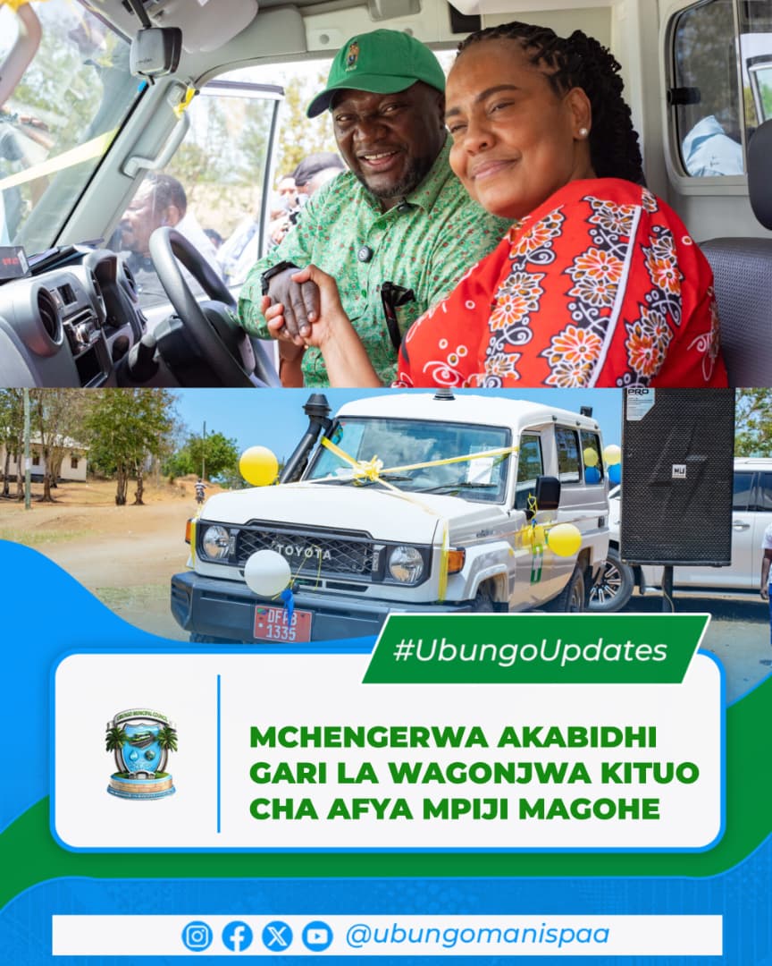 MHE. MCHENGERWA AKABIDHI GARI LA WAGONJWA (AMBULANCE) KITUO CHA AFYA MPIJI MAGOE